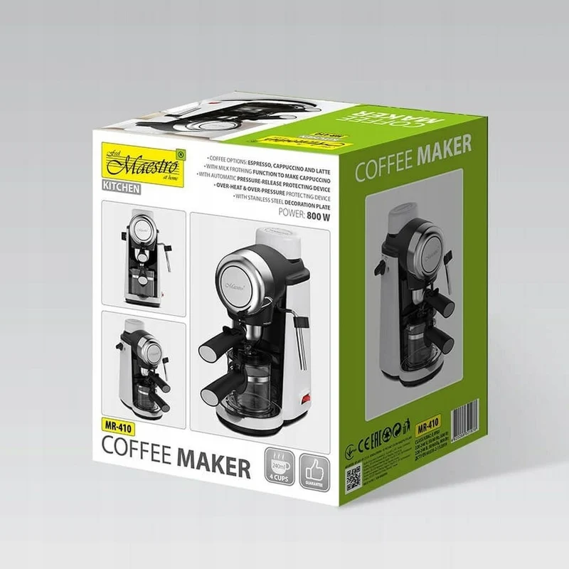 Electric Coffee-maker Feel Maestro MR-410 Black Steel 800 W 250 ml