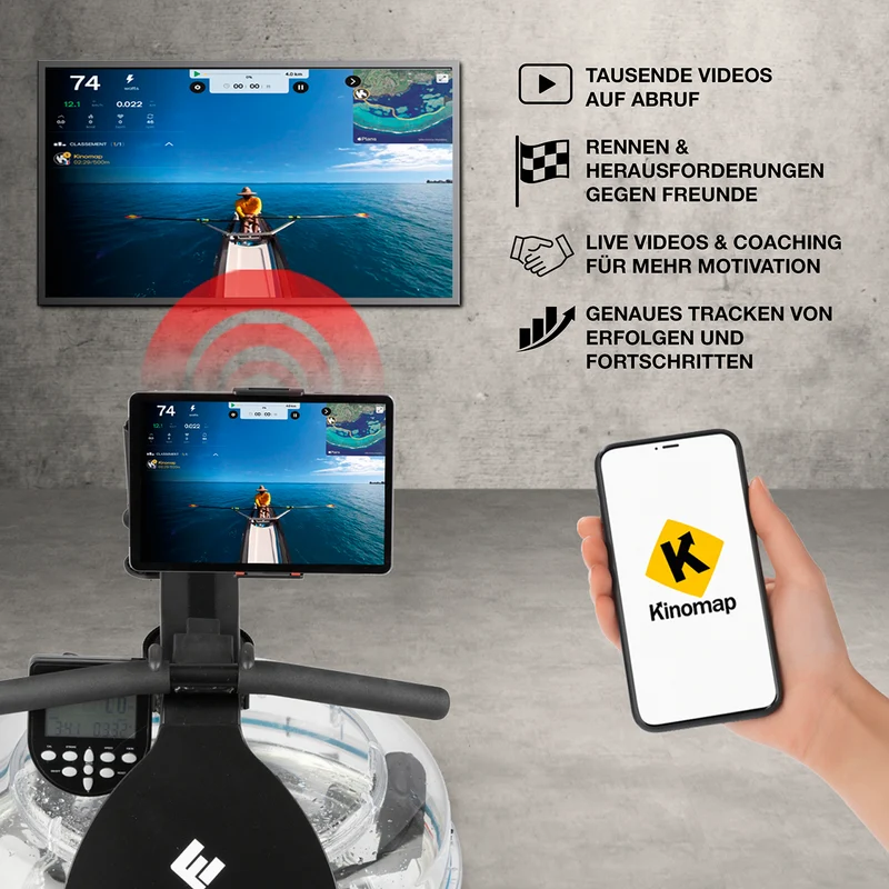 Wasser-Rudergerät Smart - schwarz