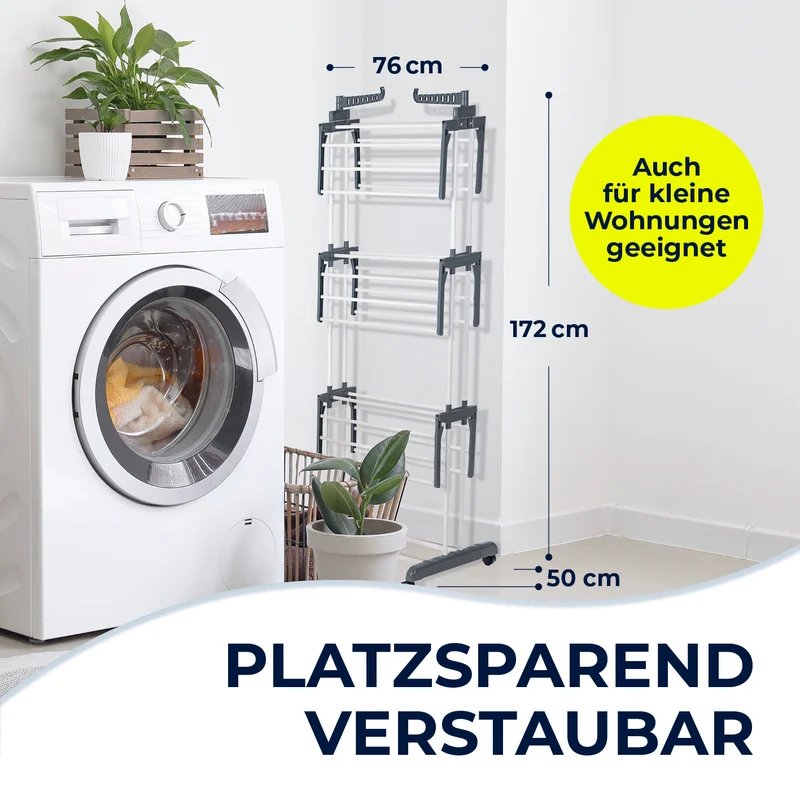 Wäsche-Tower 1600 - Grau