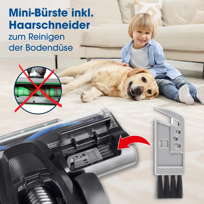 Akku-Zyklon-Staubsauger 22,2V - schwarz/rot