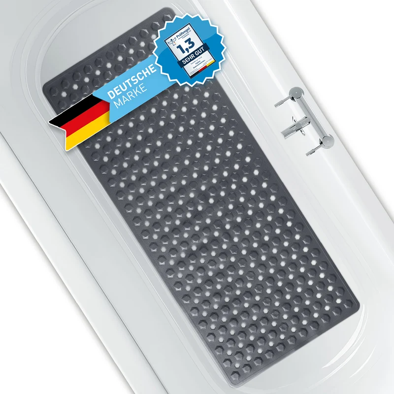 Badewannenmatte 88 x 40 cm – Dunkelgrau