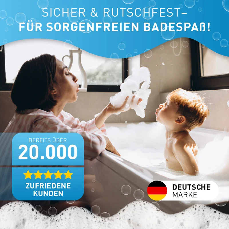Badewannenmatte 88 x 40 cm – Weiß