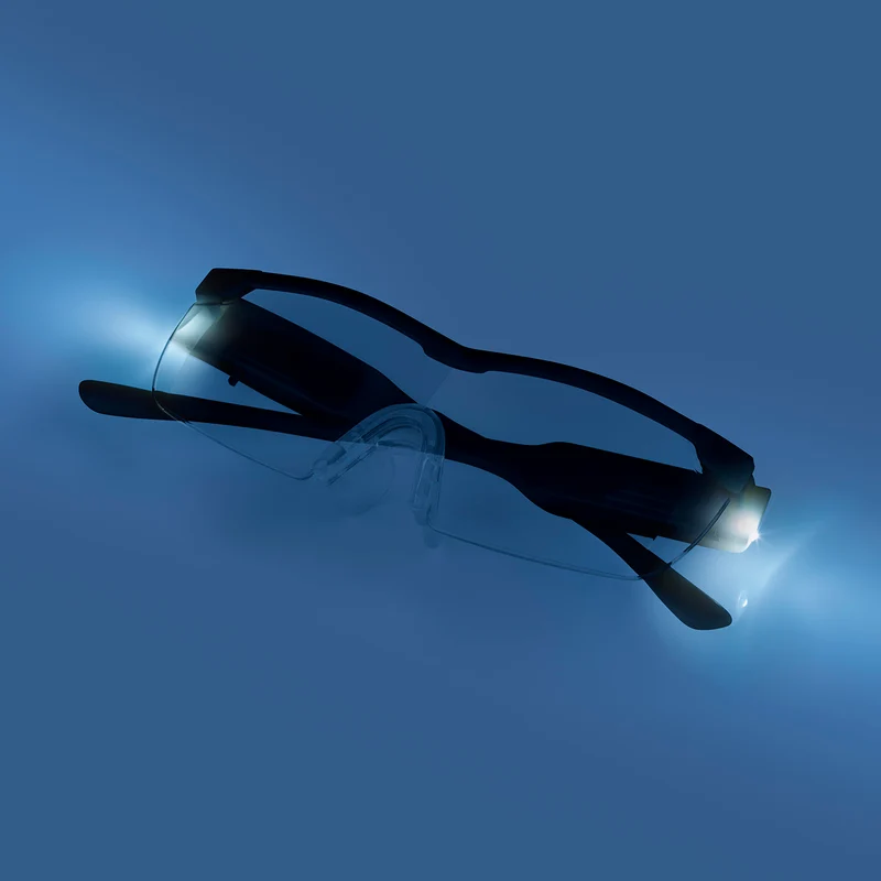 Vergrößerungsbrille LED - schwarz