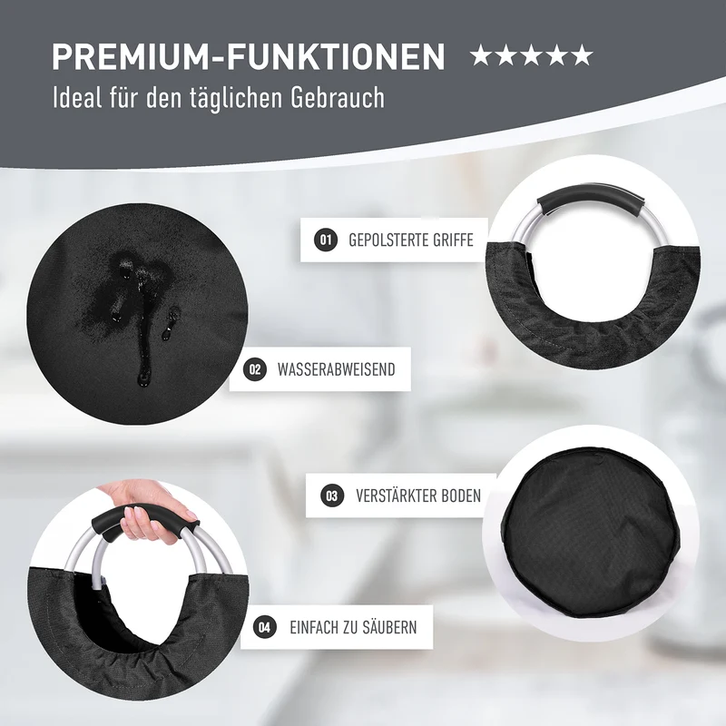 Faltbarer Pfandflaschen Sammelbehälter - Grau