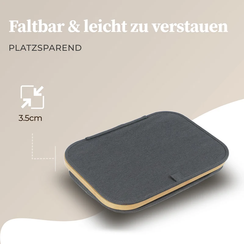 Aufbewahrungskorb "Adrian" 40 l mit Deckel - Dunkelgrau