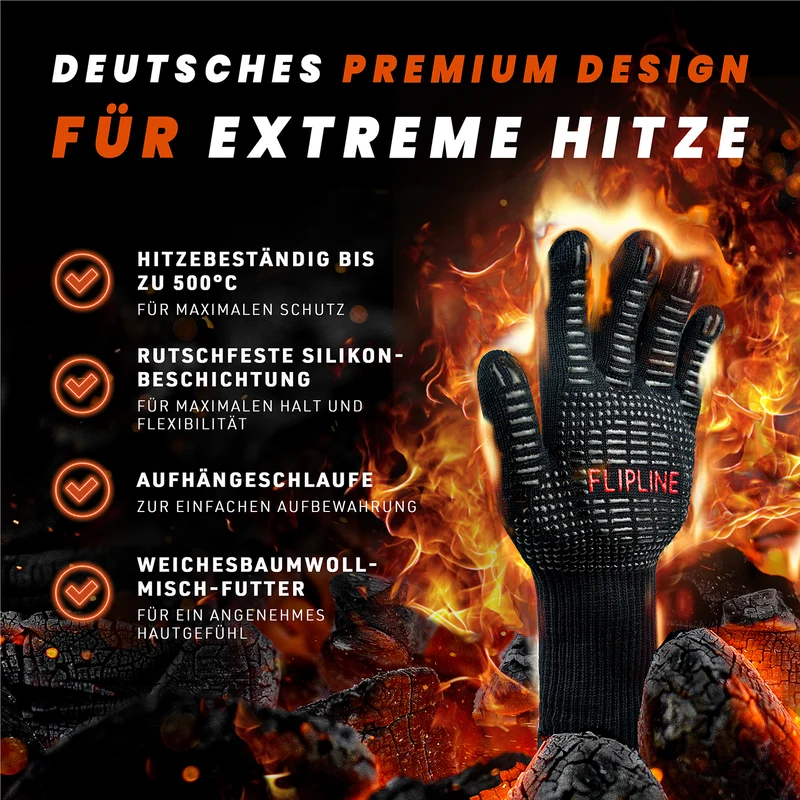 Grillhandschuhe - Größe L