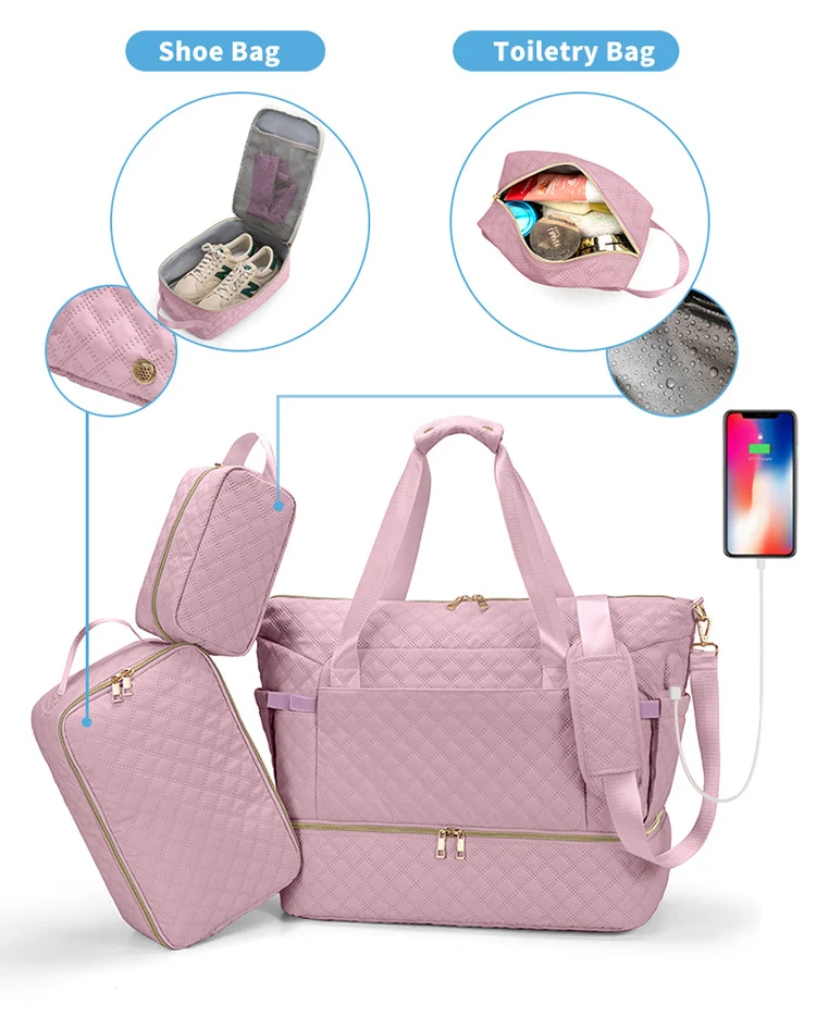 Quilted Weekender Bag Karnz