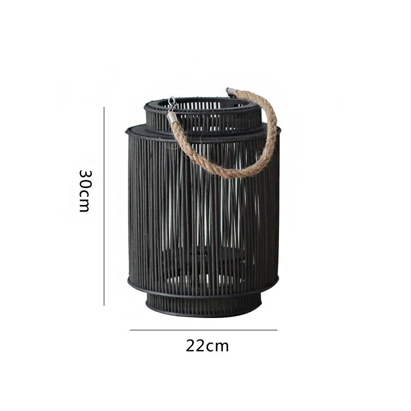 Dekorative Rattan-Laterne Karnz