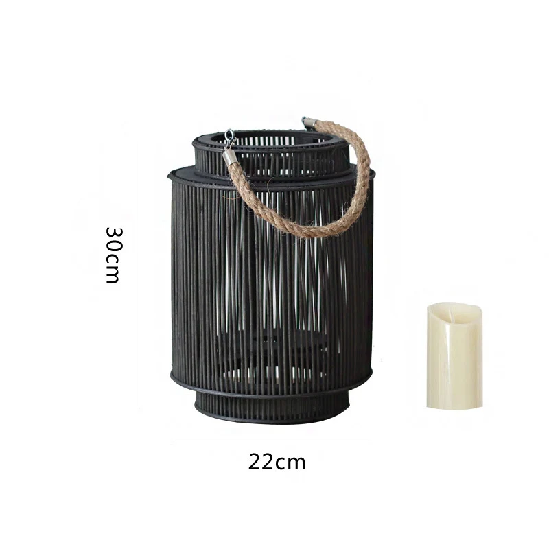 Dekorative Rattan-Laterne Karnz