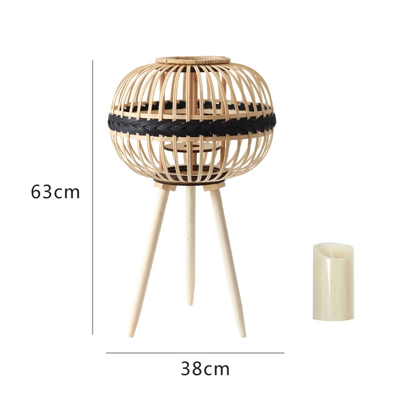 Dekorative Rattan-Laterne Karnz