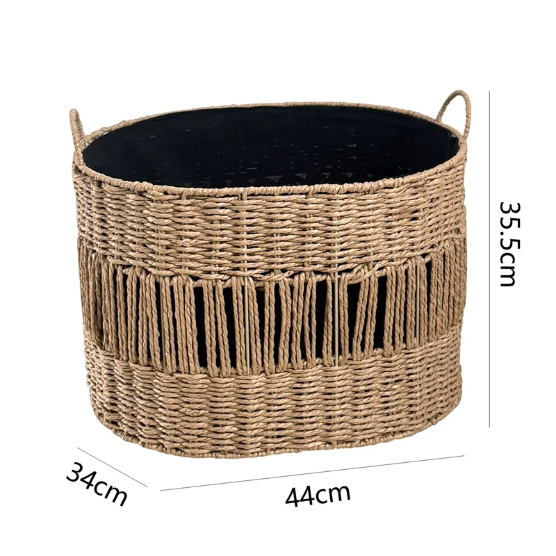 Aufbewahrungskorb mit elegantem Fransen-Design Karnz