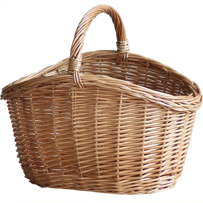 Aufbewahrungskorb aus natürlichem Rattan Karnz