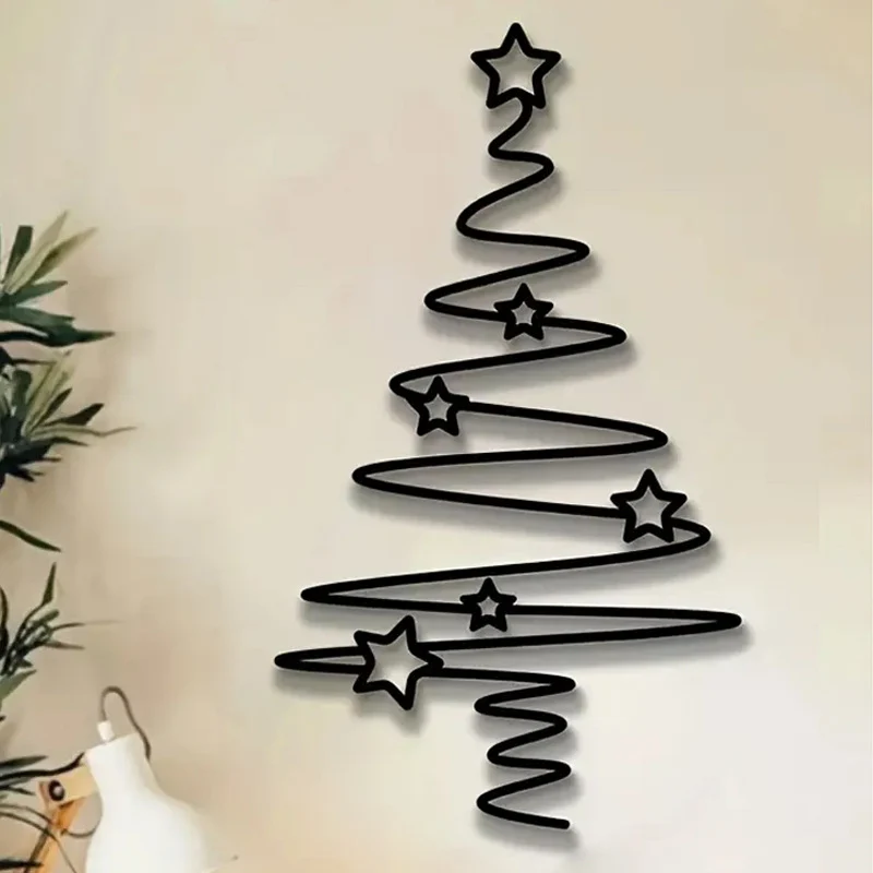 Dekorative Weihnachtsbaum Wandsticker Karnz