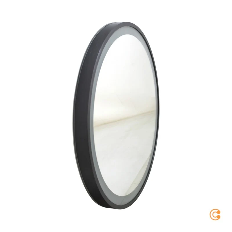 B-Ware Paul Neuhaus Wandspiegel Spiegel LED VIDRO grau Powerbank Schalter Glas Metall