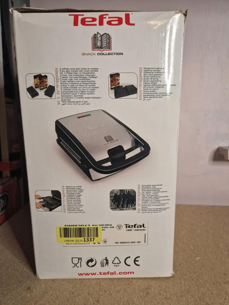 Tefal Snack Collection Antihaftbeschichtete 12 Platten