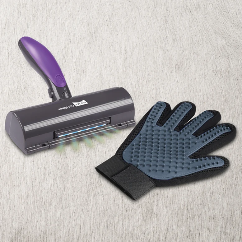 Fellpflege-Set (Handschuh & Staubsauger)
