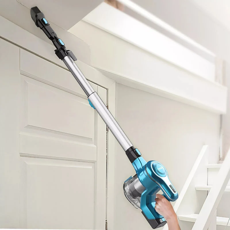 【DE Stock】INSE S6T Akku-Staubsauger -23Kpa Saugleistung für Teppich&Tierhaare | Blau