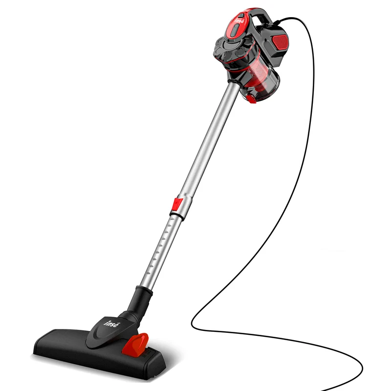 【DE Stock】INSE I5 Staubsauger mit Kabel -18Kpa für Tierhaare&Hartholzböden | Rot
