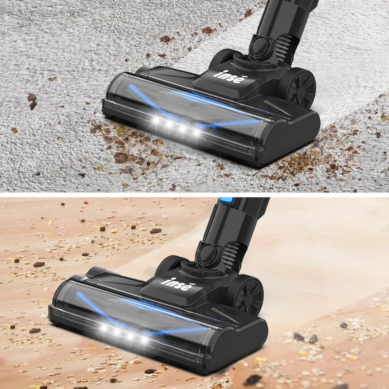 INSE N5T Akku-Staubsauger -130w Saugleistung Stabstaubsauger
