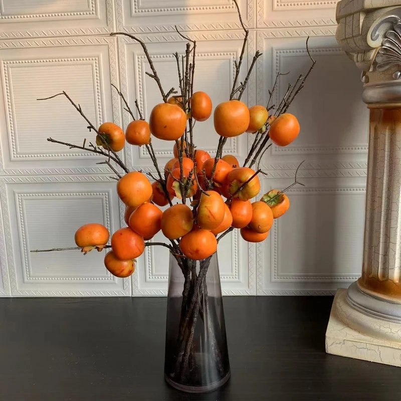 Dekorativer künstlicher Persimmon-Stiel