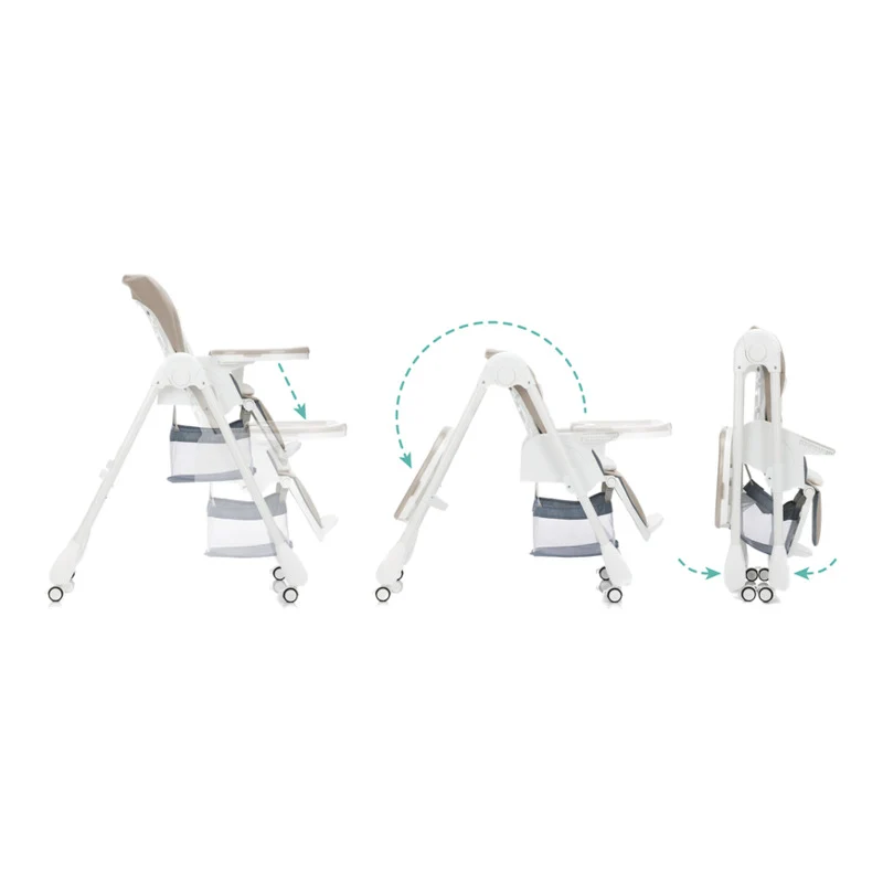B-Ware fillikid Hochstuhl Sitzstuhl Hochstuhl weiß/taupe höhenverstellbar weiß/taupe