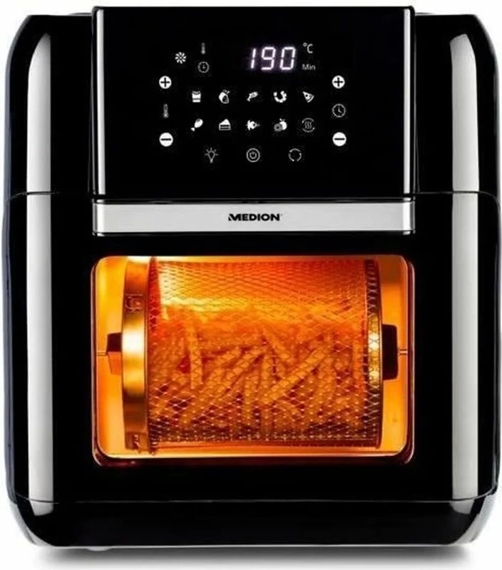 B-Ware Medion Air Fryer Multifunktions-Heißluftfritteuse Fritteuse 10L SIEHE TEXT/FOTO