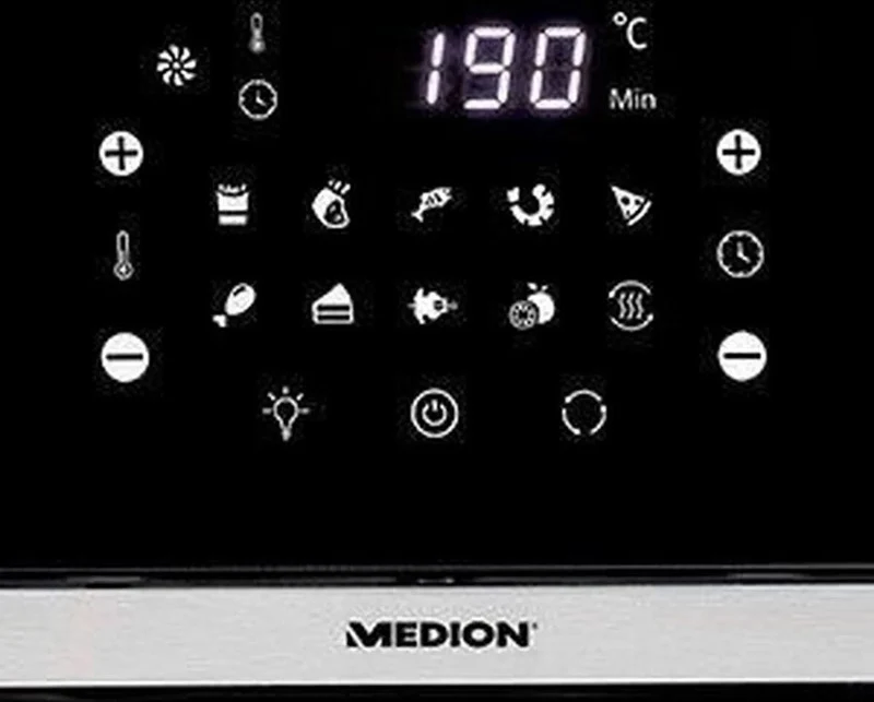 B-Ware Medion Air Fryer Multifunktions-Heißluftfritteuse Fritteuse 10L SIEHE TEXT/FOTO