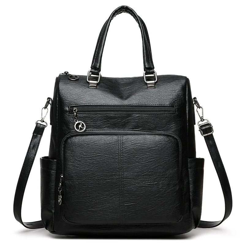Stilvoller Multi-Funktions-Leder-Rucksack Karnz