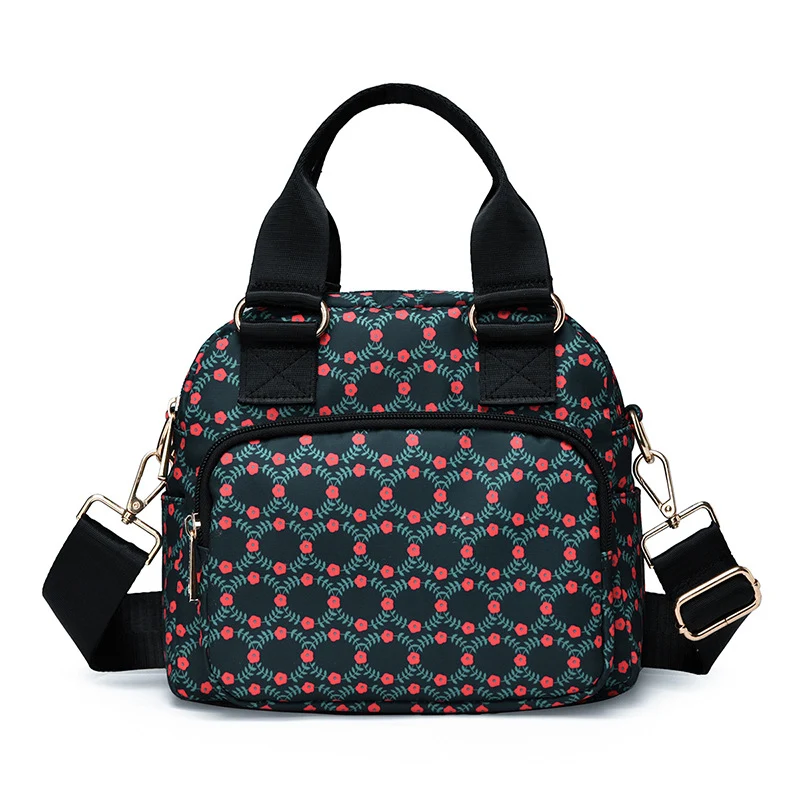 Stylische Blumendruck-Handtasche Karnz