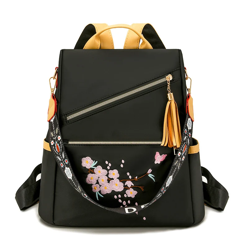 Stylische Bestickte Rucksack Karnz