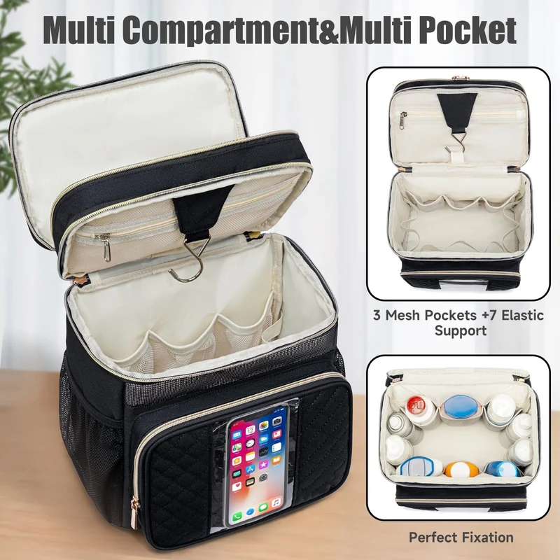 Isolierte Lunch-Tasche mit Mehrfach-Taschen-Design Karnz