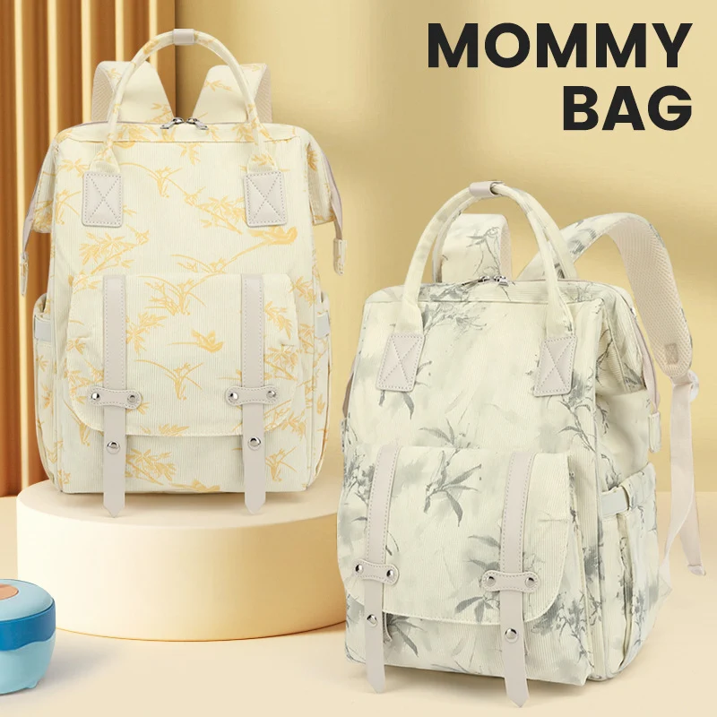 Stylischer Blumendruck Rucksack Karnz