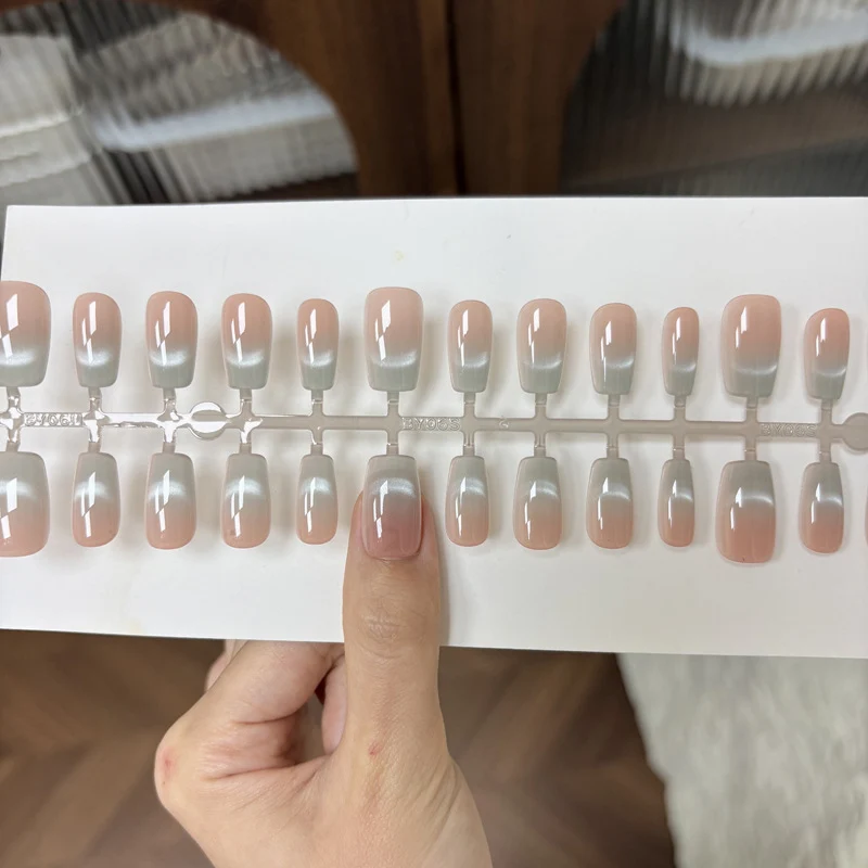 Ombre Gel Press-On Nagel-Wickel Karnz