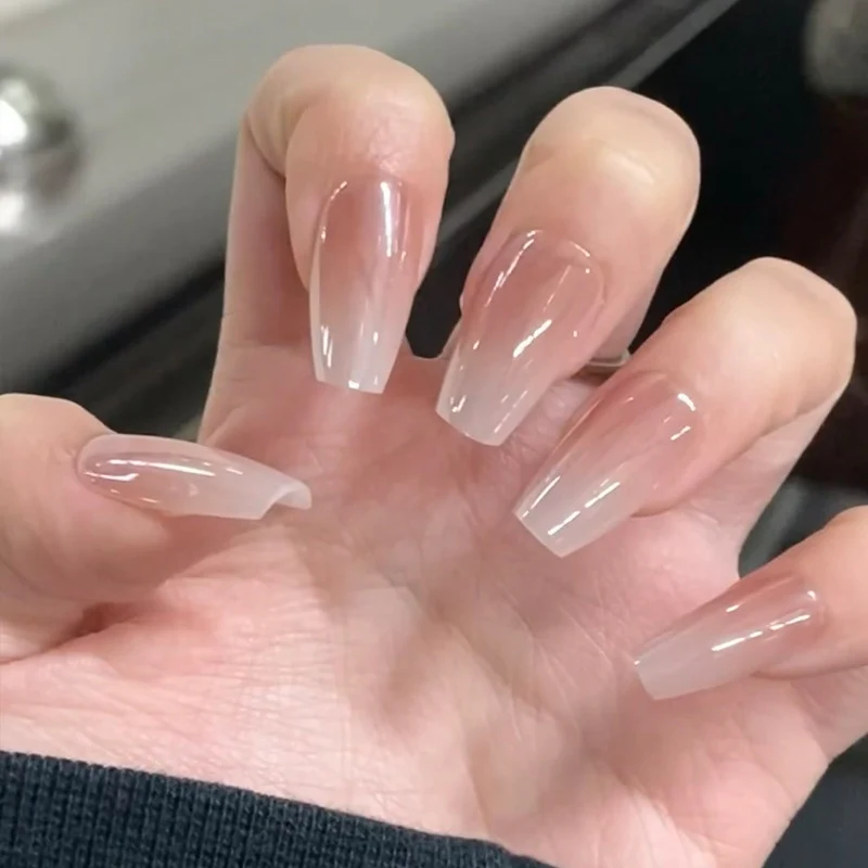 Hochglanz Gel Press-On Nägel Karnz