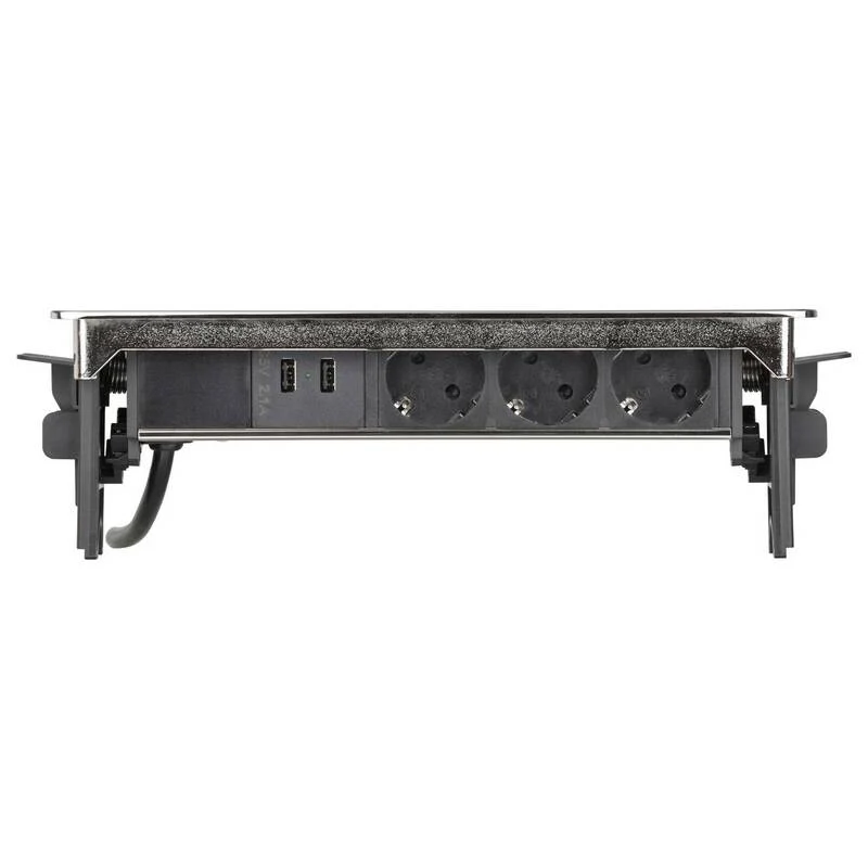 B-Ware Brennenstuhl 1396200113 Tischsteckdose 3fach Tisch Einbau Steckdose mit USB