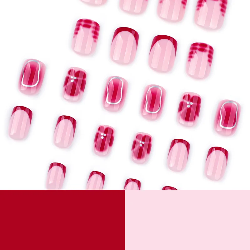 Kunstvolle Nagelkunst mit Farbverlauf und Glitzer Karnz