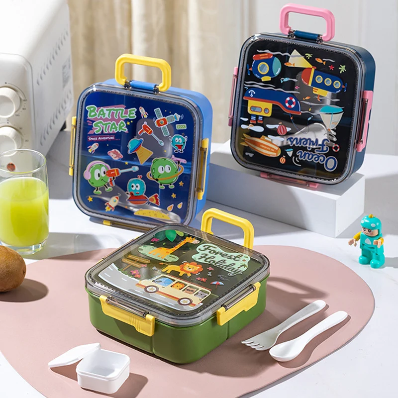Verspielte Cartoon-Themen Bento Lunchbox