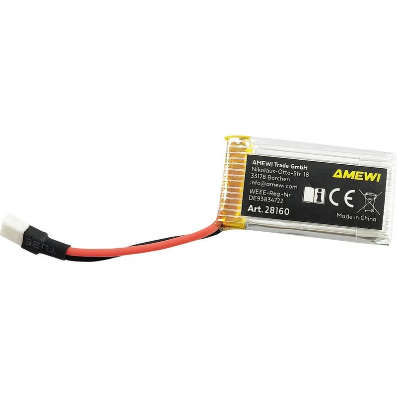 20x B-Ware Amewi Akkupack Batterie Modellbau LiPo Ersatz Softcase JST 300mAh 3.7V 20 STÜCK