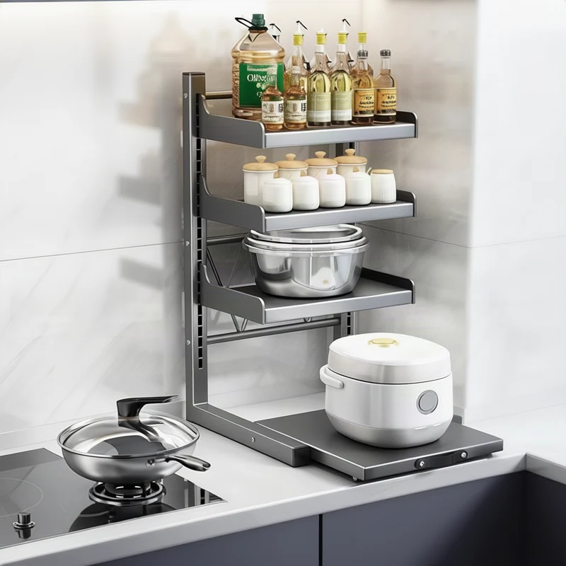 Verstellbares Arbeitsplatz-Regal aus Metall