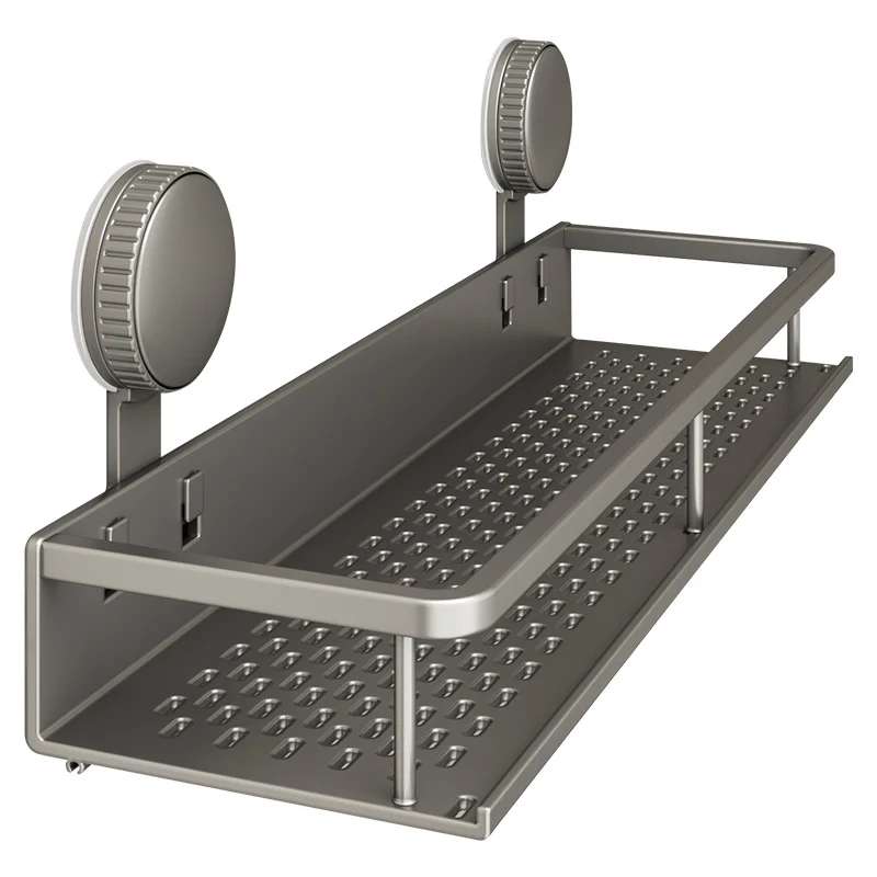 Saugnapf-Wandregal Badezimmer, Weltraum-Aluminium