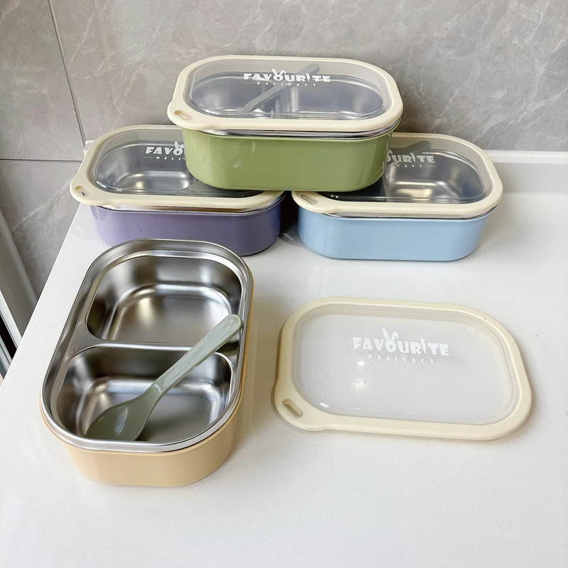 Mehrfach-Compartment Edelstahl Lebensmittelaufbewahrungsbehälter