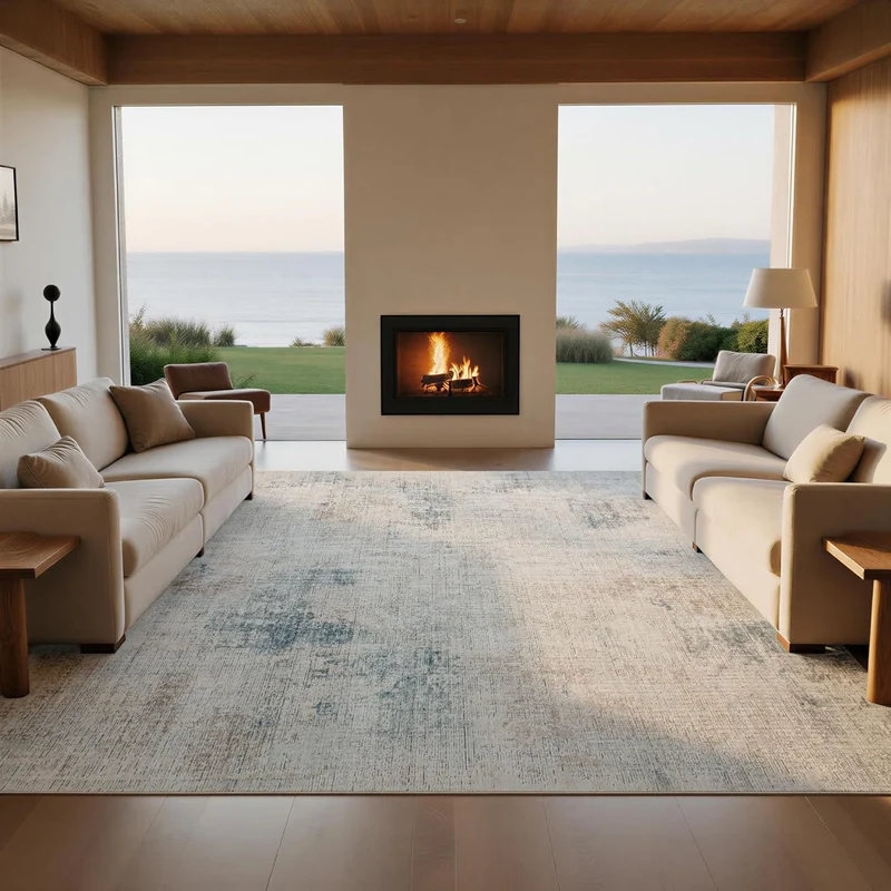 Modern Vintage-inspirierter Teppich