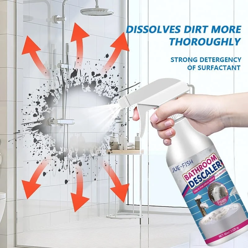 Bathroom Cleaning and Descaling Foam with 60ml Spray Descaler
