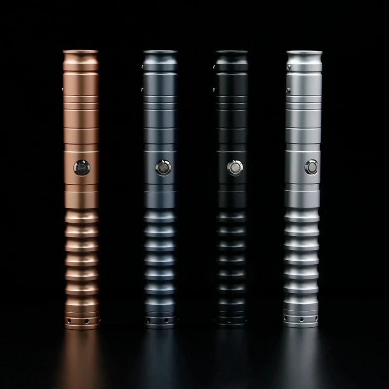 Halloween LED Light Saber with Metal Handle for Cosplay and Play Glowing