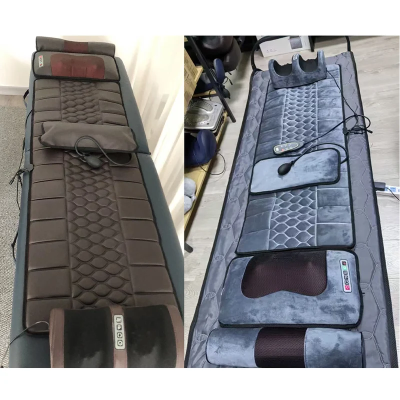 Heated Massage Mat for a Chair with Neck and Foot Massager, Foldable, Foot Massage