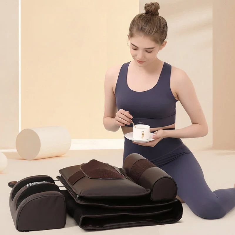 Heated Massage Mat for a Chair with Neck and Foot Massager, Foldable, Foot Massage