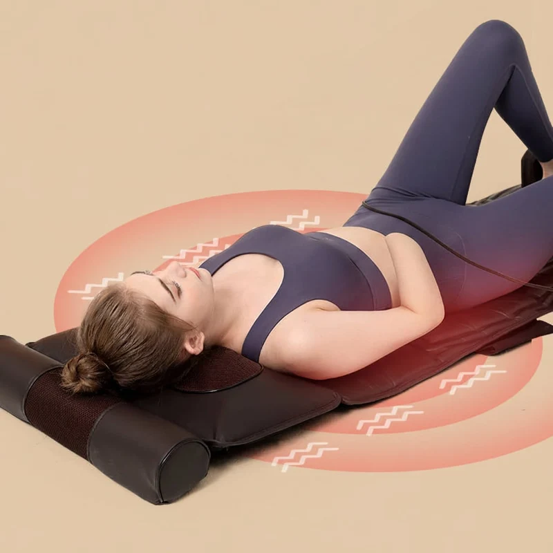 Heated Massage Mat for a Chair with Neck and Foot Massager, Foldable, Foot Massage