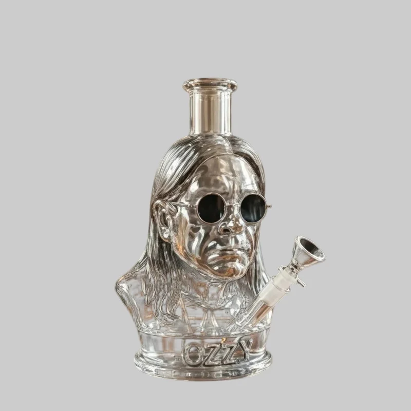 Halloween Glass Water Pipe Bong Party Decoration Men's Bust Glass