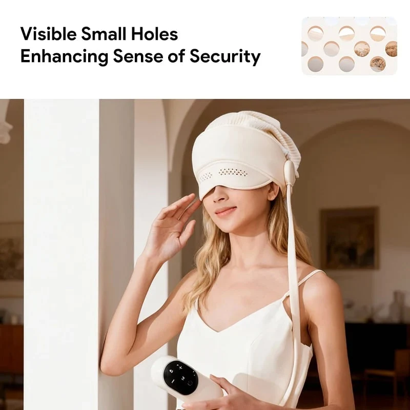 Head and Eye Massager with Heating, Air Compression, and Hair Function