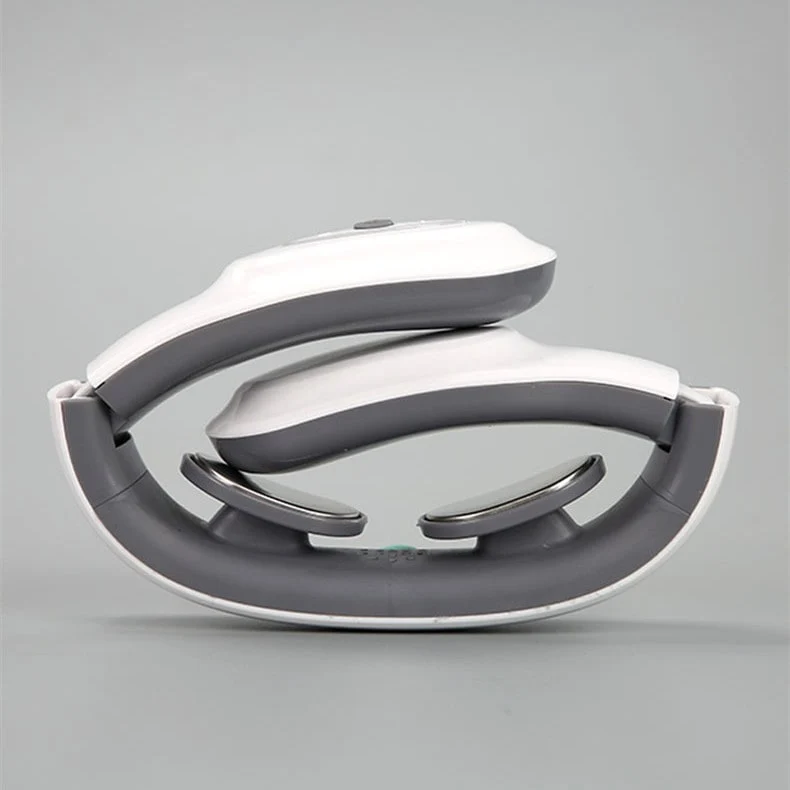 Foldable Electric Neck Massager with Electrical Stimulation and LED Lighting
